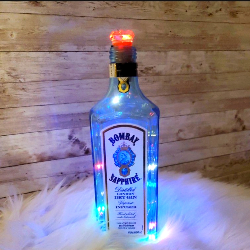 Recycled Whiskey Bottle Light